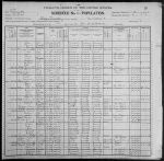 United States Census, 1900 Minnesota McLeod ED 81 Bergen township Lester Prairie village 